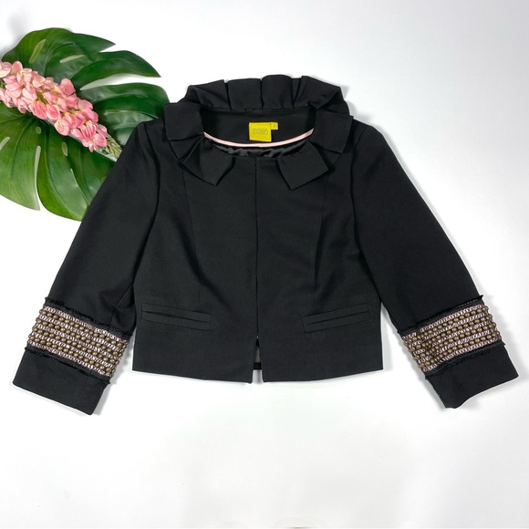 NWOT Aysha Saeed (now Aysha NY) black blazer Sz 4 - Picture 3 of 16